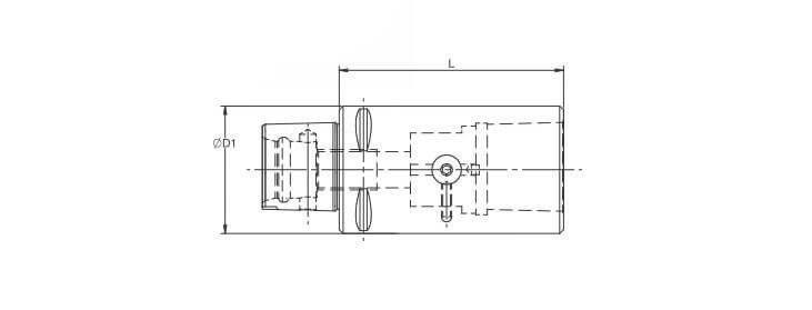 Polygonal Taper T6 X T6 Front Clamping Extension Adaptor Dia 63 L 85 (Compatible with Capto® Style C6)